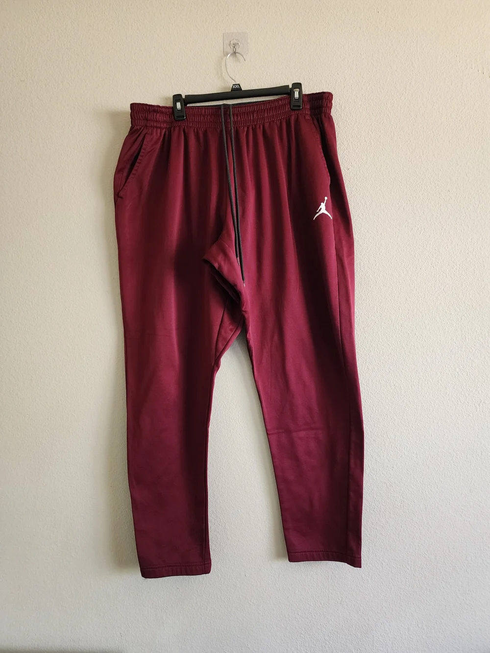 Nike Air Jordan Therma-FIT Maroon Burgundy Fleece Track Pants 4XLT Big & Tall